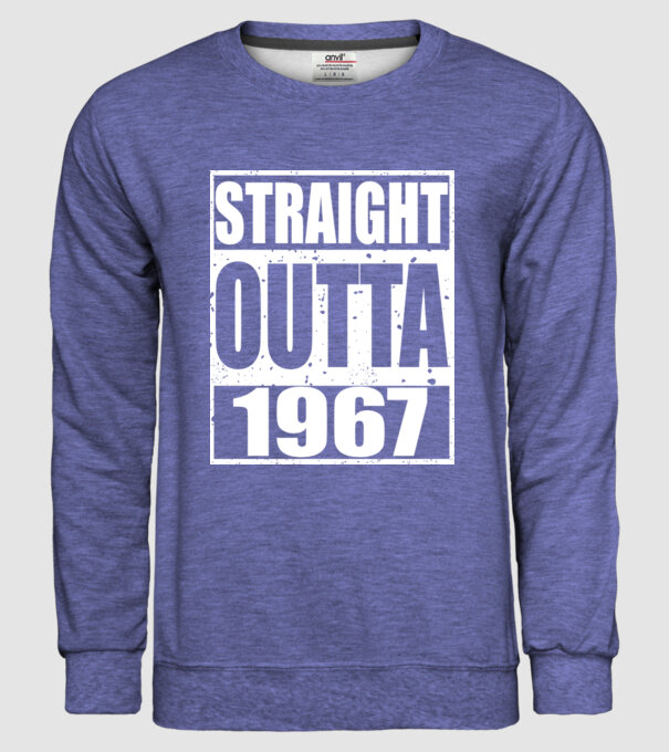 Straight Outta - 1977 model albastru jeanși pe tricou