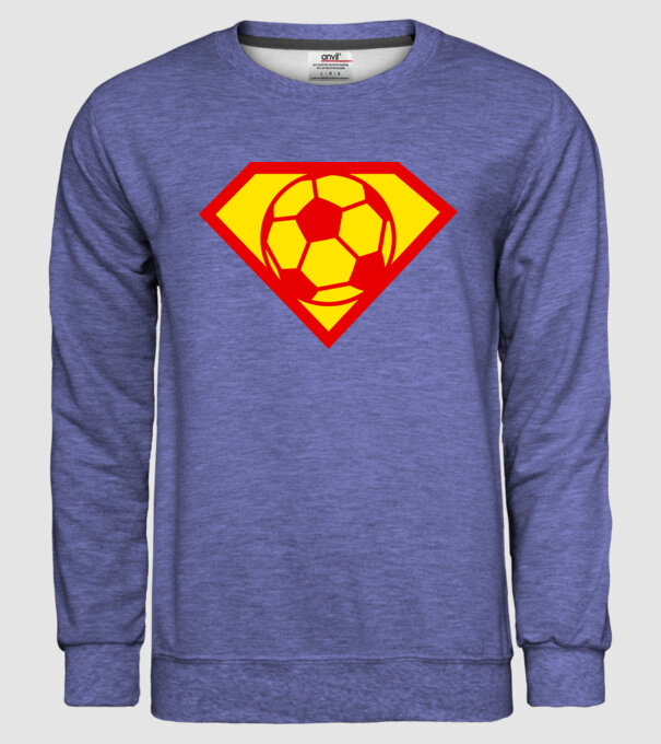 Supersportiv FOTBALIST model albastru jeanși pe tricou