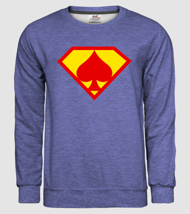 Supersportiv JUCĂTOR DE POKER model albastru jeanși pe tricou