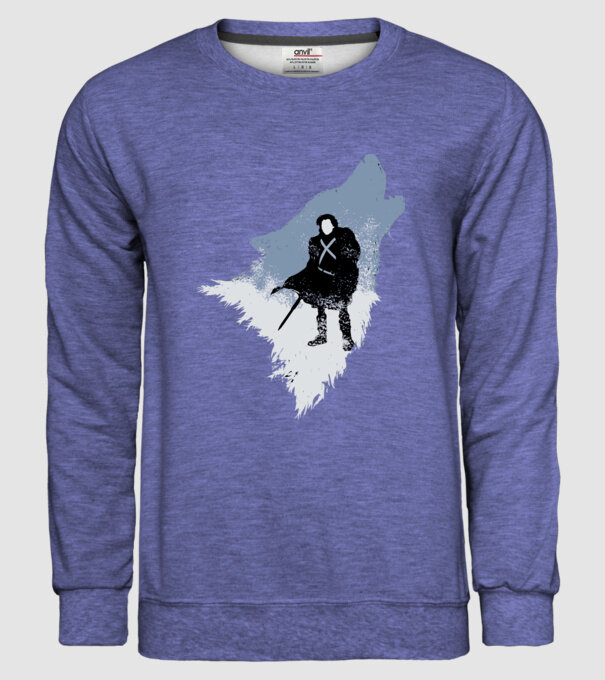 The Wolf model albastru jeanși pe tricou