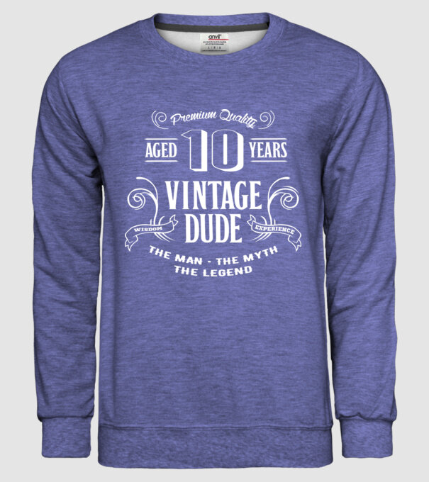 Vintage Dude - 10 model albastru jeanși pe tricou