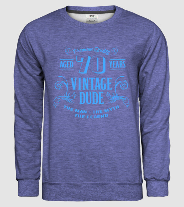 Vintage Dude - 70 model albastru jeanși pe tricou