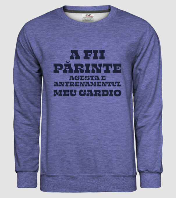 A fii părinte - acesta e antrenamentul meu cardio model albastru jeanși pe tricou