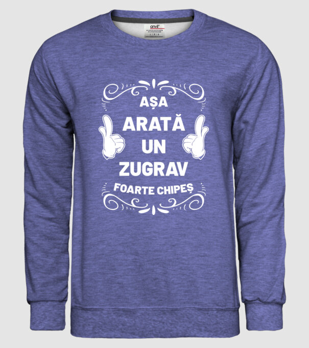 Așa arată un zugrav foarte chipeș model albastru jeanși pe tricou
