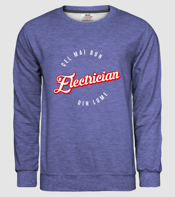 Cel mai bun ELECTRICIAN din lume model albastru jeanși pe tricou