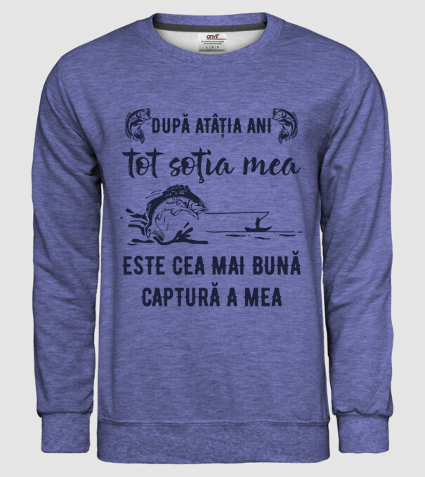 după atâția ani, tot soția mea este cea mai bună captură a mea model albastru jeanși pe tricou