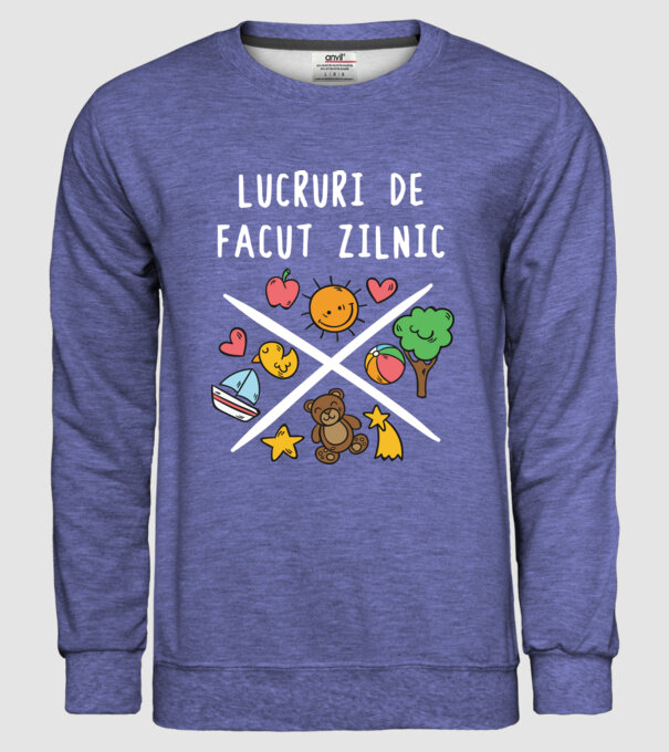 lucruri de făcut zilnic model albastru jeanși pe tricou