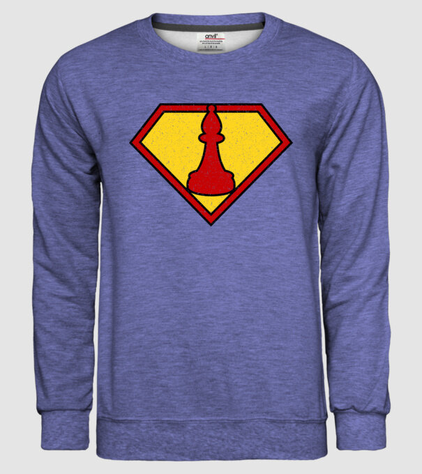 SuperChess alergător de șah model albastru jeanși pe tricou