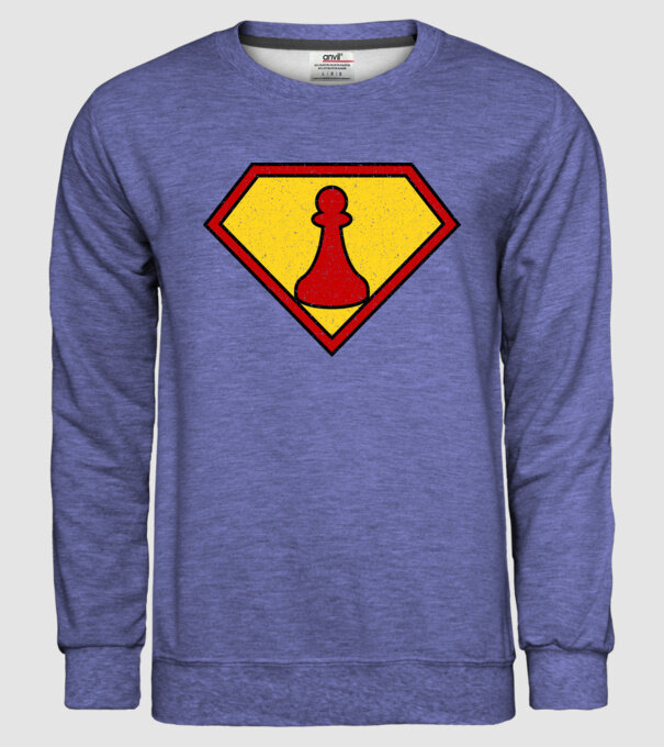 SuperChess pion de șah model albastru jeanși pe tricou