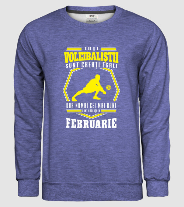 Toți voleibaliștii sunt creați egali, dar numai cei mai buni sunt născuți în februarie model albastru jeanși pe tricou