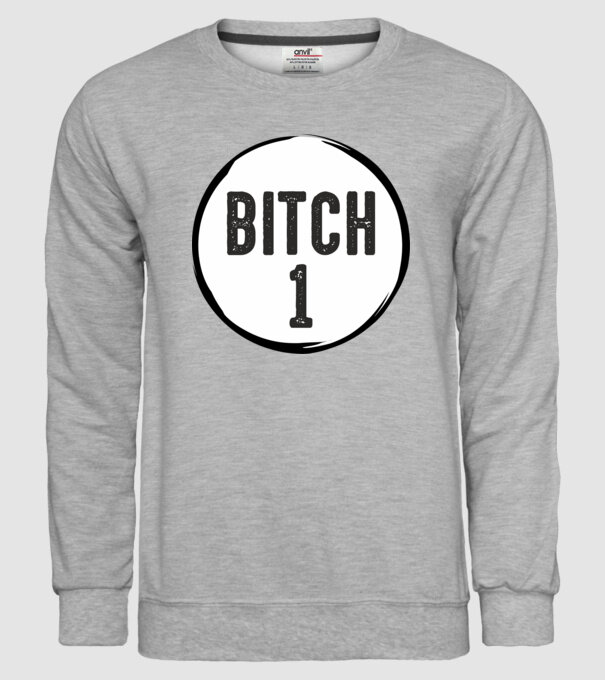 BITCH 1 model gri pe tricou