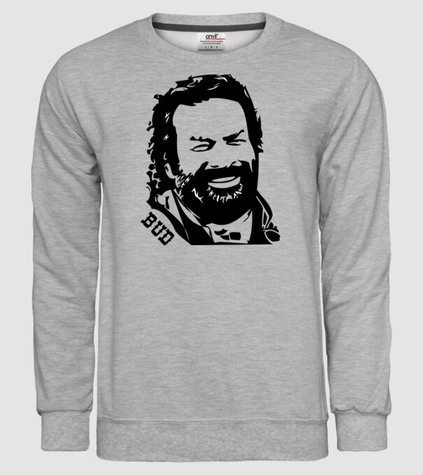 Față Bud Spencer model gri pe tricou