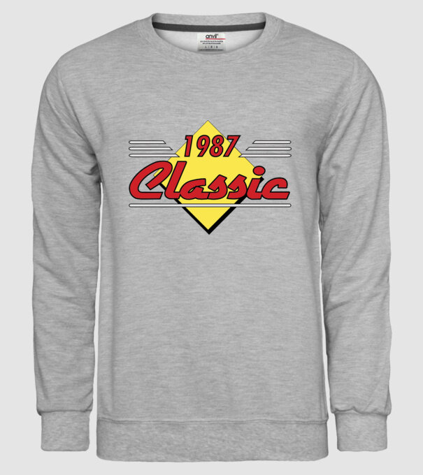 Classic - 1987 model gri pe tricou