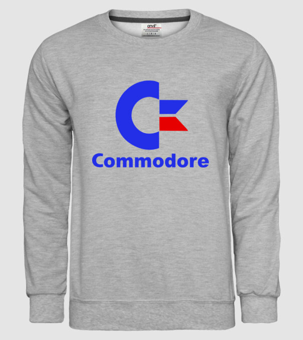 commodore 64 model gri pe tricou