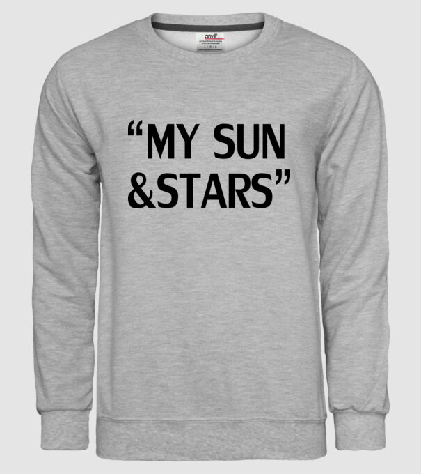 My sun and stars model gri pe tricou