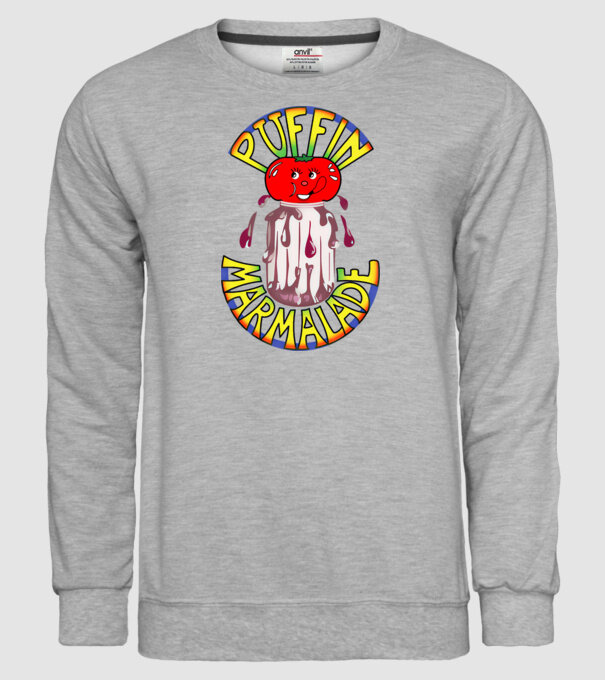 Gem puffin model gri pe tricou