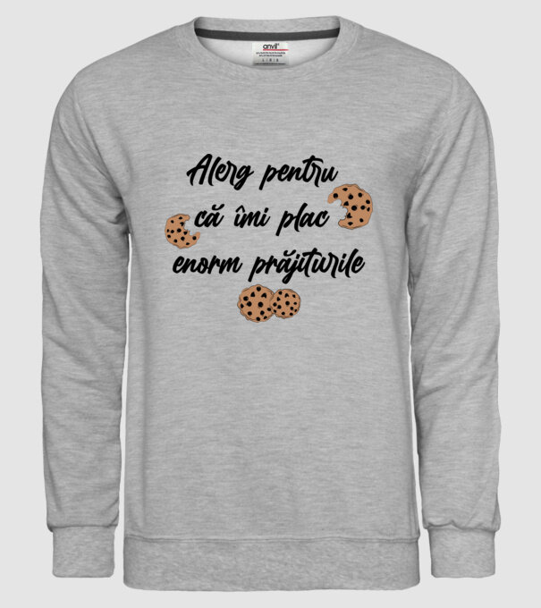 Alerg pentru că îmi plac enorm prăjiturile model gri pe tricou