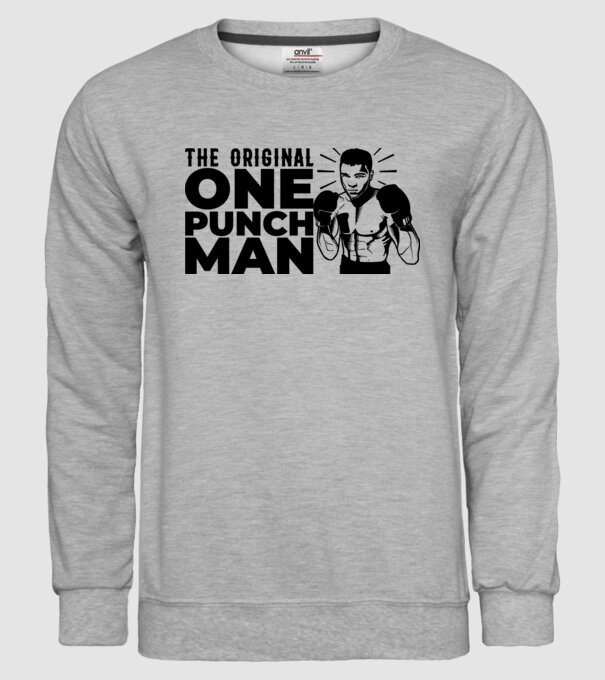 Ali the original one punch man model gri pe tricou
