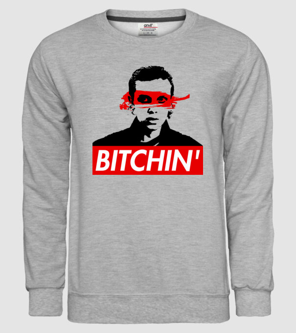 bitchin eleven model gri pe tricou