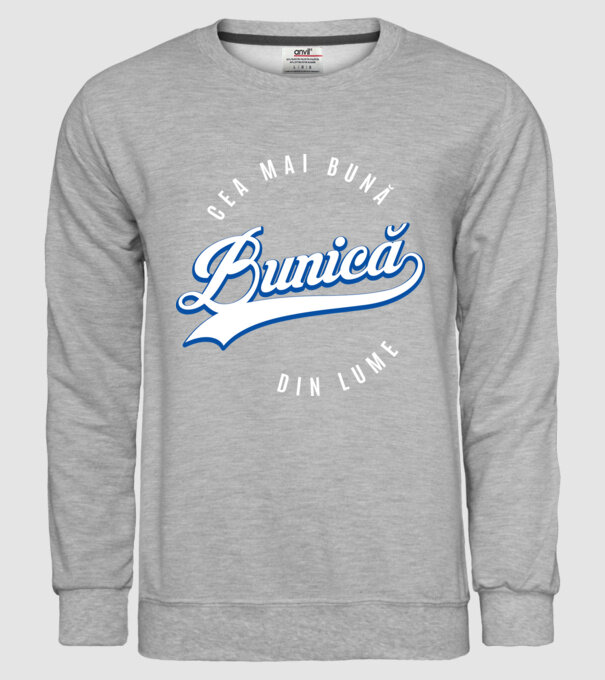 Cea mai bună BUNICĂ din lume model gri pe tricou