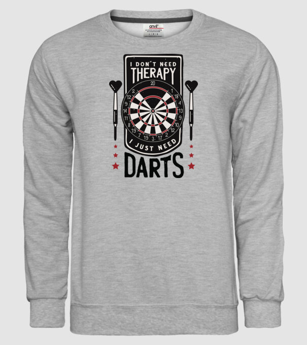 Darts Therapy model gri pe tricou