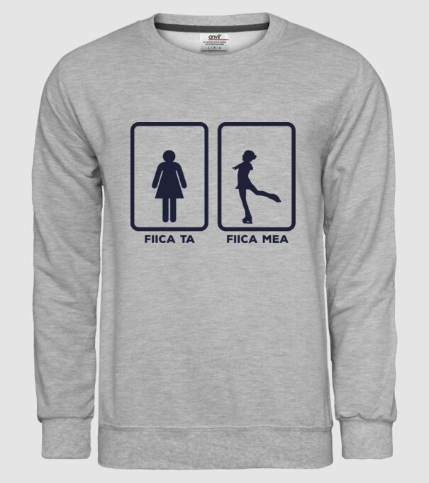 fiica ta - fiica mea model gri pe tricou