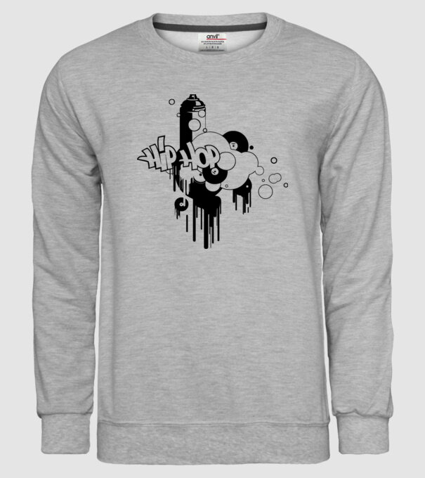 hip hop model gri pe tricou