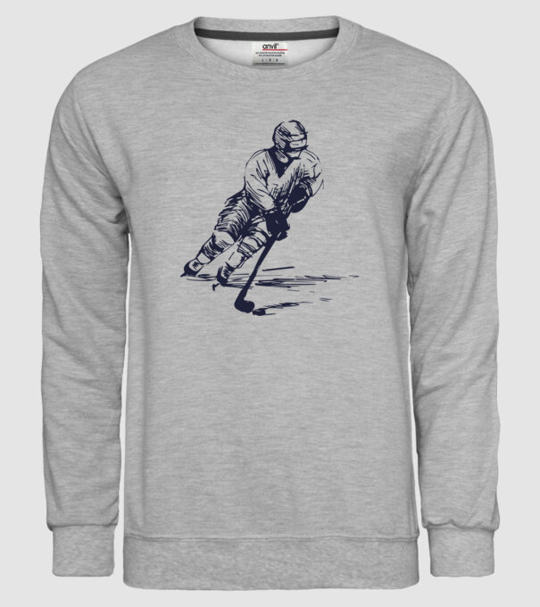 Hockey player model gri pe tricou