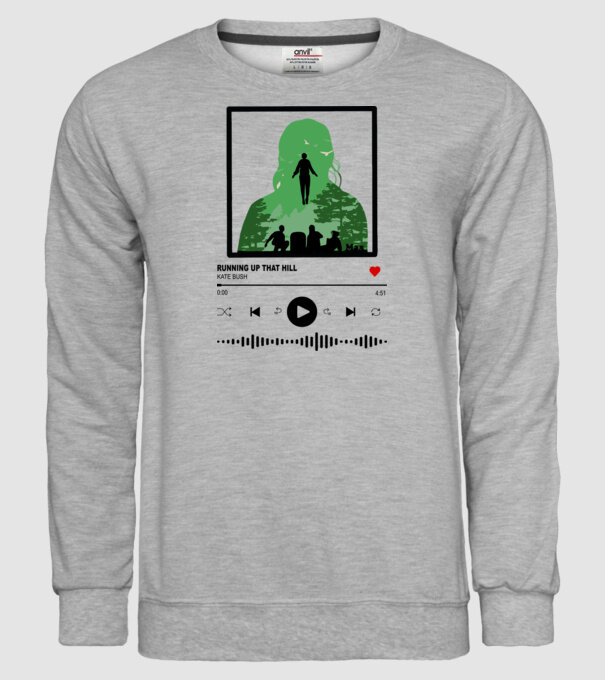 maxs favourite song stranger things model gri pe tricou