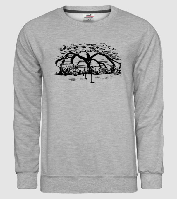 mind flayer drawing stranger things model gri pe tricou