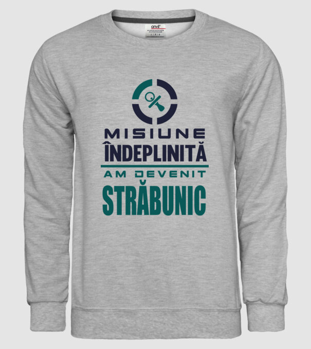 misiune îndeplinită - am devenit străbunic model gri pe tricou