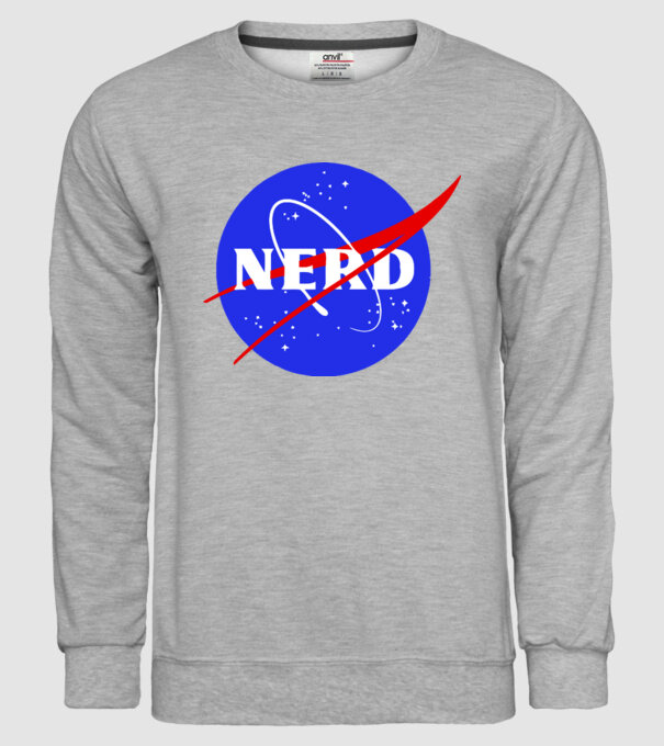 Nerd NASA model gri pe tricou