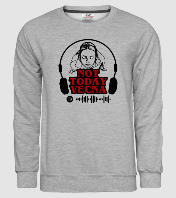 not today vecna model gri pe tricou