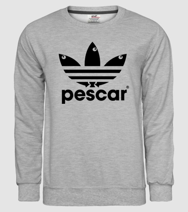Pescar original model gri pe tricou