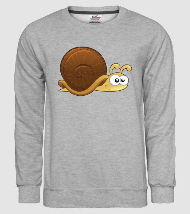 Snail model gri pe tricou
