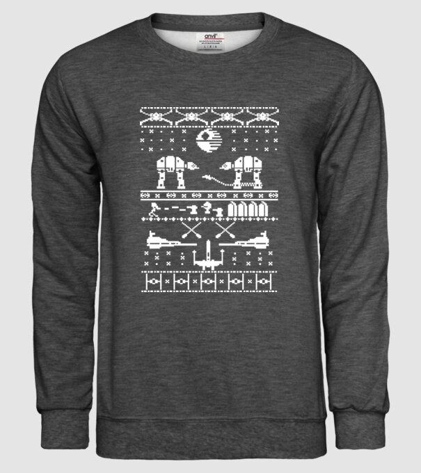 crăciun cu Walker model gri închis pe tricou