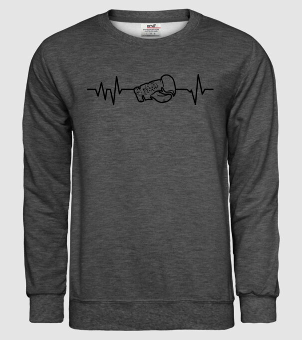 Box EKG model gri închis pe tricou