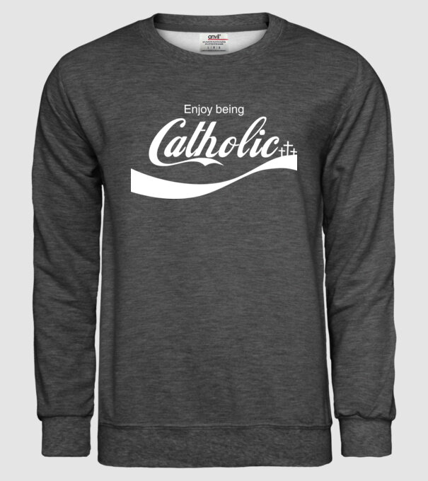 ChatoliCoke model gri închis pe tricou