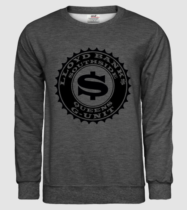 lloyd banks south side model gri închis pe tricou