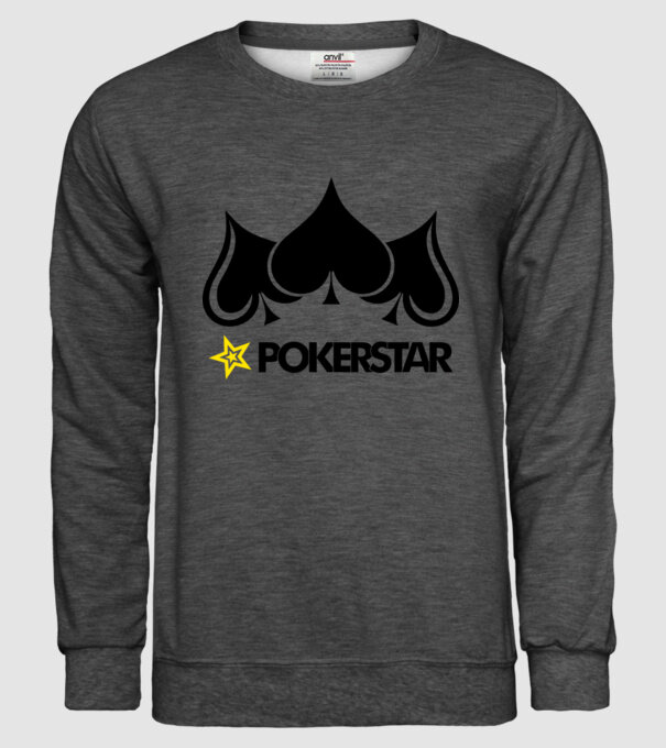 Pokerstar 2 model gri închis pe tricou