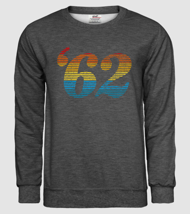 Retro Birthday 1962 model gri închis pe tricou
