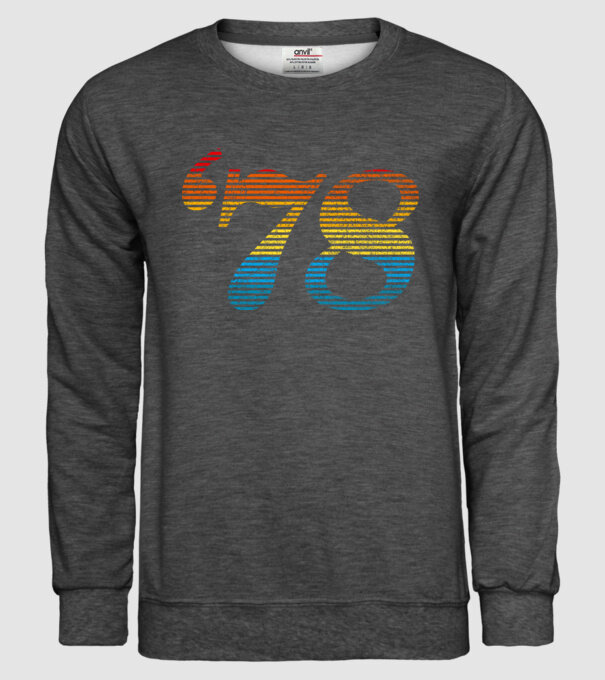 Retro Birthday 1978 model gri închis pe tricou