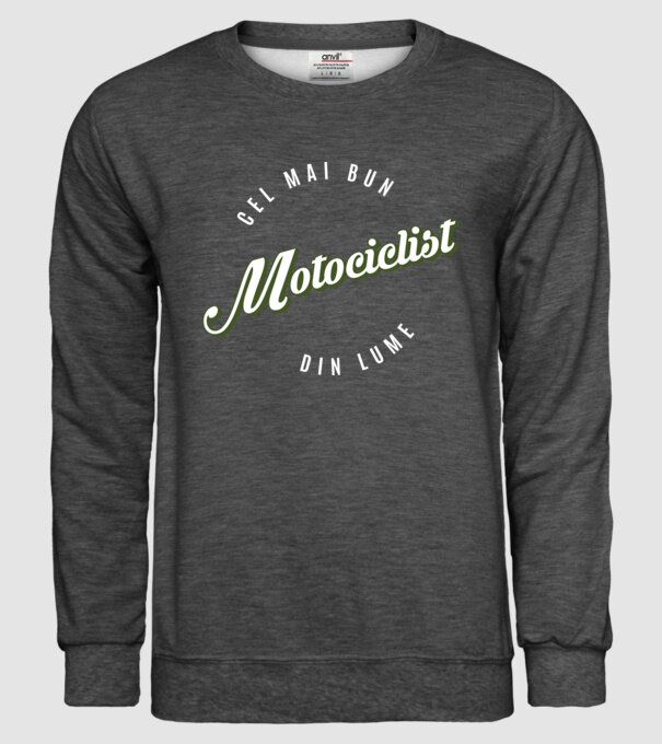Cel mai bun Motociclist din lume model gri închis pe tricou