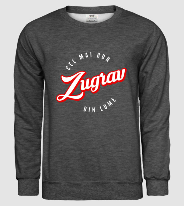 Cel mai bun ZUGRAV din lume model gri închis pe tricou