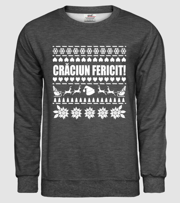 crăciun Fericit! model gri închis pe tricou