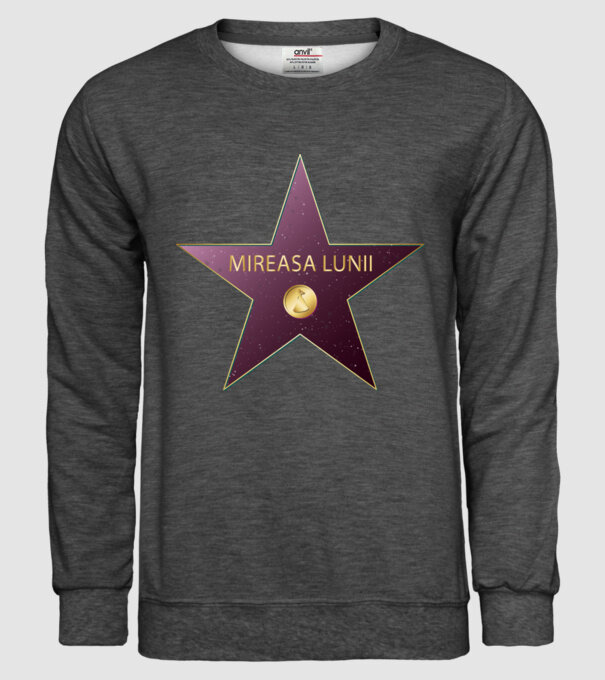 Mireasa lunii model gri închis pe tricou