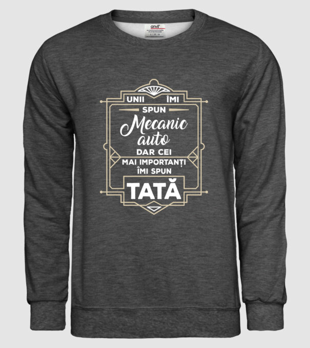 Unii îmi spun Mecanic auto, dar cei mai importanți îmi spun tată model gri închis pe tricou