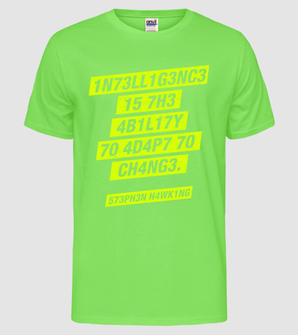 573PH3N H4WK1NG 03 model verde neon pe tricou