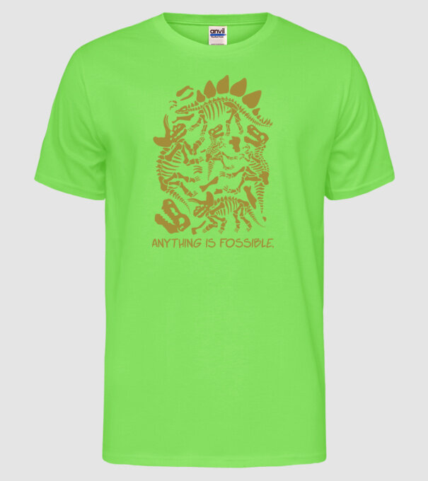 Anything is possible model verde neon pe tricou