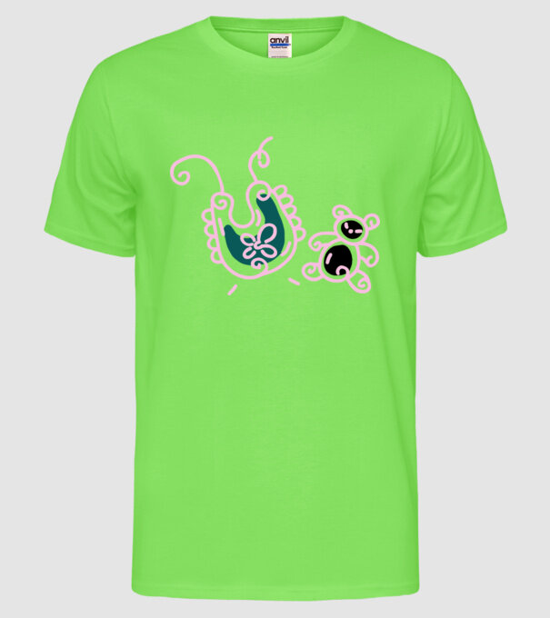 Bebe model verde neon pe tricou